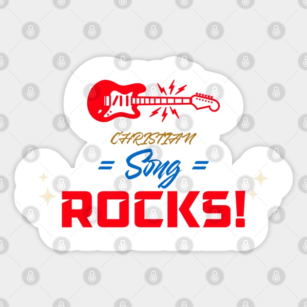 Christian Song Rocks Sticker by Suimei